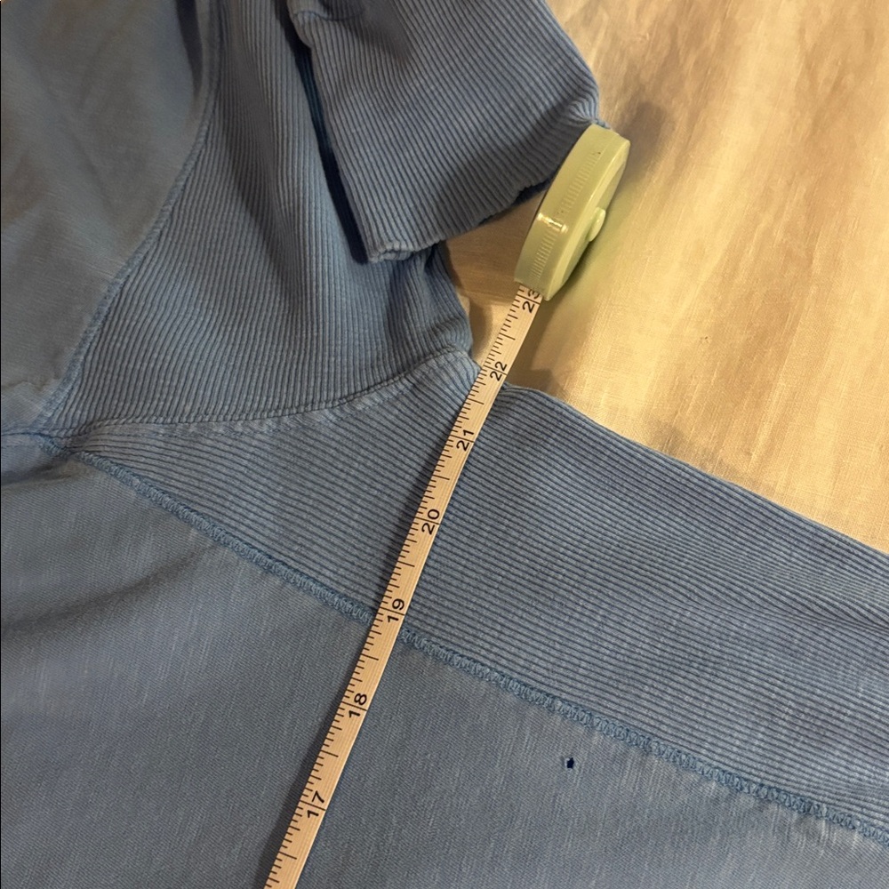 Aerie Light Blue Oversized Ribbed Neck Tee - Picture 5 of 6